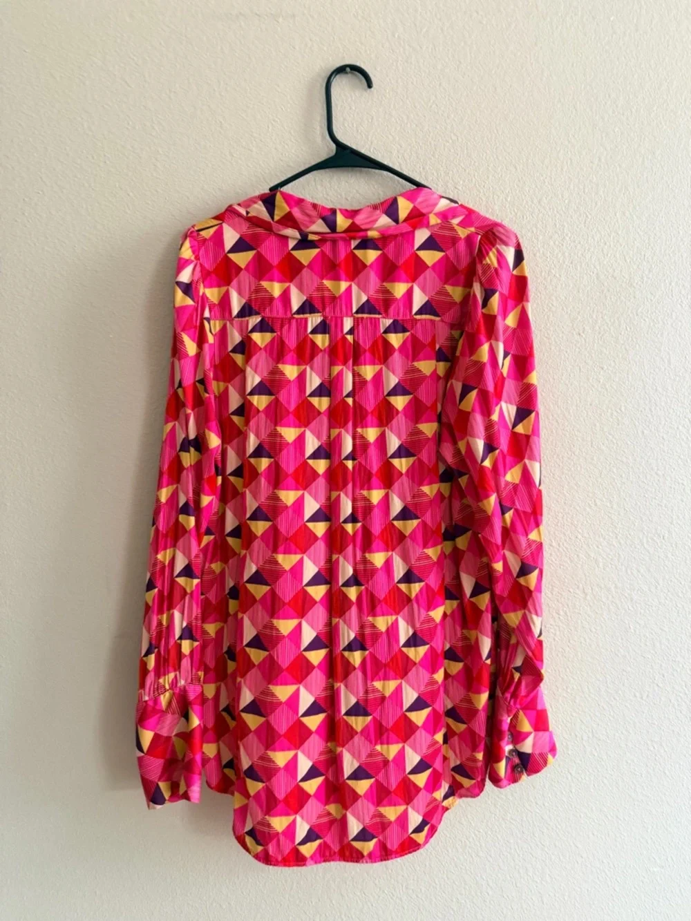 Free People La La Printed Button Down